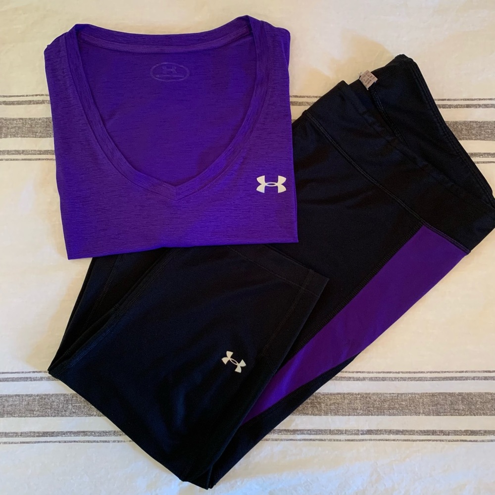 Under Armour Leggings and T-shirt